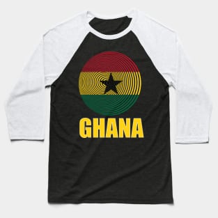 Ghana Flag Baseball T-Shirt